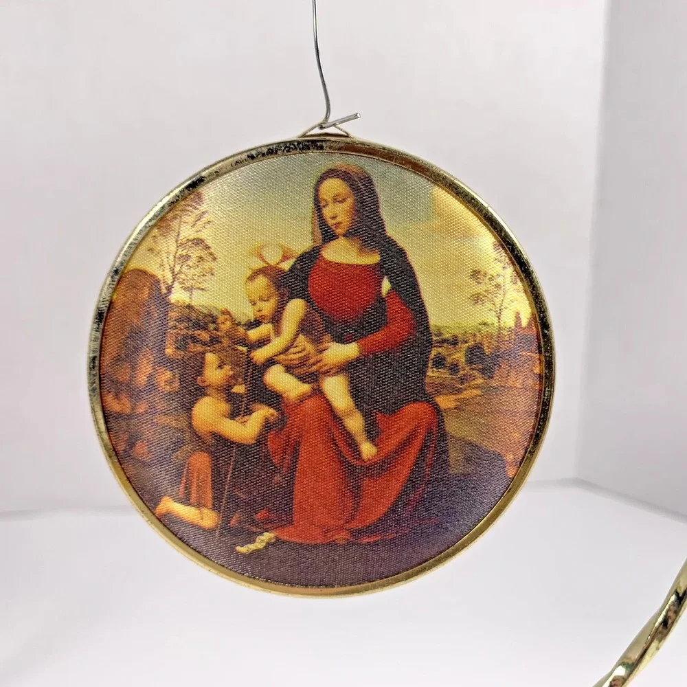Hallmark 1984 Keepsake Ornament Madonna and Child and St. John, Art‎ Masterpiece